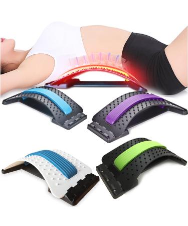 Back Massager Magic Stretcher - Pain Relief & Relaxation Equipment | Backhide & See Massager for Lumbar Support - Black/Purple - Buy Online on GoSupps.com