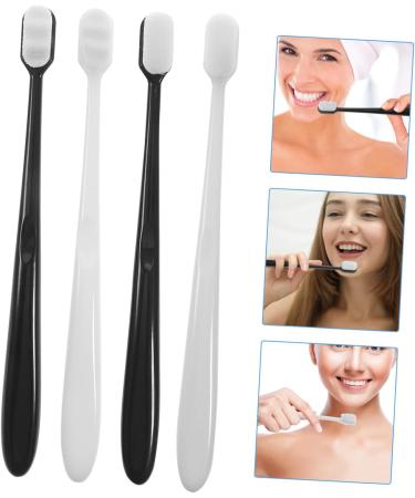 4-Piece Soft Toothbrush Set for Sensitive Gums | Aesthetic Travel Toothbrushes for Adults & Children | Gentle Bristle Cleaning Brush - Buy Online on GoSupps.com