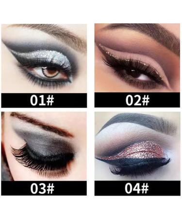 4 Pack Gel Eyeliner Easy to Use Makeup Matte Eyeliner Black Eyeshadow Stamp Women's Waterproof Eyeliner Pencil (ash) - Buy Online on GoSupps.com