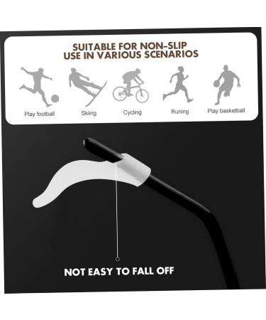 Buy Lurrose Anti-Slip Glasses Holder - 100 Pairs Silicone Ear Pads for Kids & Adults - White Pebble Gel Bracket - Buy Online on GoSupps.com