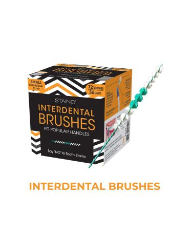 Staino Interdental Brush Refills - Microfine Minis Small Cylindrical 72 Brushes per Box - International Shipping Available - Buy Online on GoSupps.com
