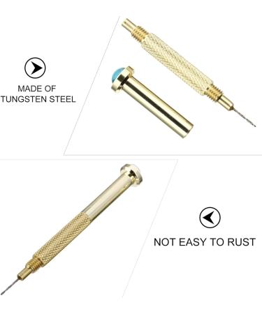 FRCOLOR 3pcs Nail Drilling Drill Acrylic Nail File Drill Bit Finger Nail Drill Nail Piercing Tool Drill Machine Bit Manicure Drill Piercing Tools Nail Art Tool Hand Drill Metal Main Drill 6.5x0.8cm Golden - Buy Online on GoSupps.com