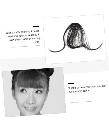 POPETPOP Piece Scisors Scissors Clip in Hair Bangs Brown Wig with Bangs Black Ponytail Wig Human Hair Clip in Extensions French Hair Pin Cosplay Curtain Upper Clip Bang Clip Miss Tassel medium Black - Buy Online on GoSupps.com