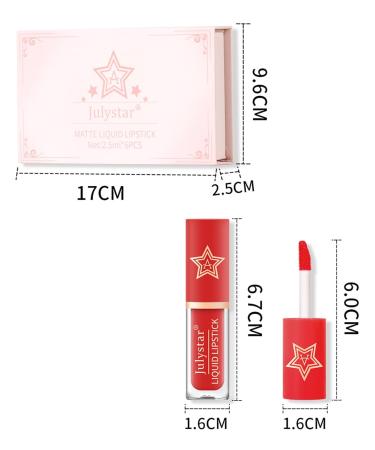 6Pcs Matte Liquid Lipstick Set - Long-Lasting Non-Stick Velvet Lip Gloss Kit for Girls & Women - Perfect Makeup Gift - Buy Online on GoSupps.com