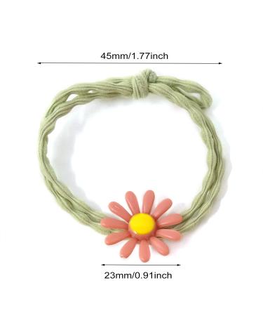 Honbay 30PCS Elastic Daisies Hair Ties - Cute Ponytail Holders for Thick & Curly Hair (5 Colors) - Buy Online on GoSupps.com