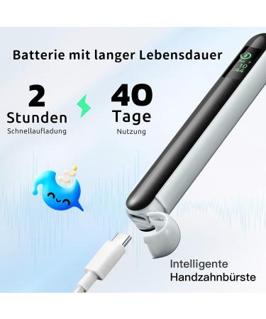 EVOWERA SMART HAND Toothbrush - Pressure Detection Coaching App WLAN Compatible Soft Bristles Color Display - Ideal for Adults - Buy Online on GoSupps.com