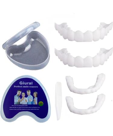Top and Bottom Teeth Veneers Set Teeth Veneers for Men Women with Bad Teeth 2Pair - Buy Online on GoSupps.com