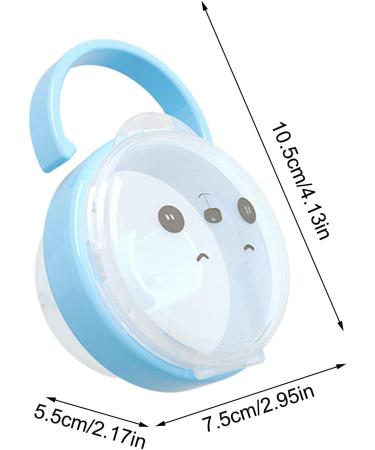 Buy Lambo Schnullerhalter Etui - Clear Pacifier Case Transparent Storage Box Baby Nipple Cover & Universal Travel Accessory - Blue - Buy Online on GoSupps.com