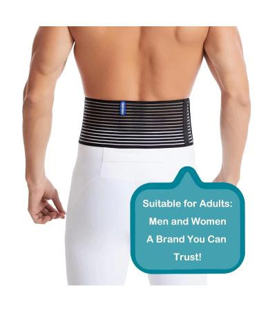 Heerteteaj Umbilical & Inguinal Hernia Bandage | Belly Belt for Navel Hernia | Comfortable Support for Men & Women | Large/X-Large (Pack of 1) - Buy Online on GoSupps.com