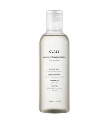 O'LABS Mineral Cleansing Serum/No Irritation Deep Pore Cleanser Gentle One-Step Cleanser Mineral in Deep Sea Water & Tea Tree Oil Suitable for All Skin Types Tea Tree Oil 200ml / 6.76 fl.oz