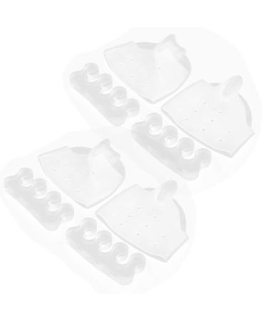 Naroote Toe Separators - Transparent Silicone Spacers for Overlapping Toes | 2 Sets Hollow Design Valgus Orthosis - Buy Online on GoSupps.com