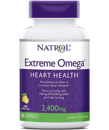 Natrol Extreme Omega Lemon 2400 mg 60 Softgels