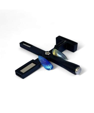 Vanfa Gel Nail Polish 3D 9D Art Design - Cat Eye Magnet Tool (5 in 1 Black)