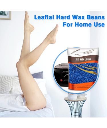 Leaflai Chamomile Hard Wax Beads 1lb - Hair Removal for Brazilian, Underarms, Bikini, Back, Chest - Large Refill Pearl Beans for Wax Warmer - Buy Online on GoSupps.com