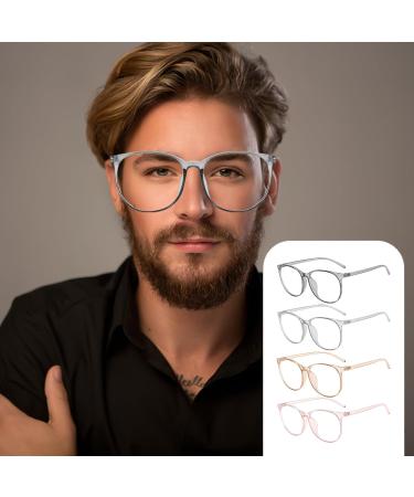 Nyggtyk 4 Pcs Transparent Cartoon Frames for Women - Fashionable Round Plastic Glasses - Buy Online on GoSupps.com