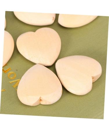 Buy Toyandona 100 PTH Peachheart Unfinished Mini Wooden Heart Pearls for Bracelets & Crafting - Perfect Wood Decorations for Kids - Buy Online on GoSupps.com