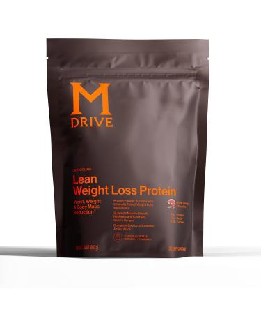 Mdrive Lean for Men Protein Powder for Supporting and Preserving Lean Muscle Mass Morosil Sicilian Blood Orange Extract Chromax Whey Protein Blood Orange Chocolate Flavor 30 Servings 30oz
