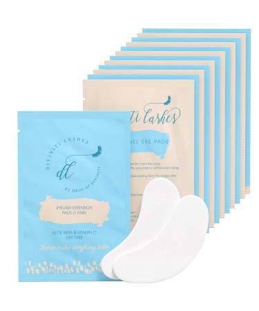 Under Eye Gel Pads - Lint Free Eye Pads for Lash Extensions with Aloe Vera Hydrogel Eye Patches, Eyelash Extension Supplies & Beauty Tools, Fit Most Eye Shape, Stick Well - Under Eye Pads