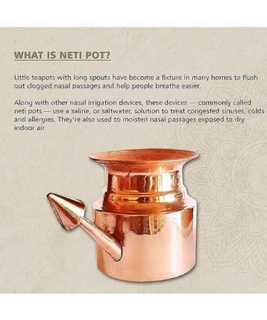 A2Shine Jal Neti Pot Copper Plain (250ml) - Buy Online on GoSupps.com