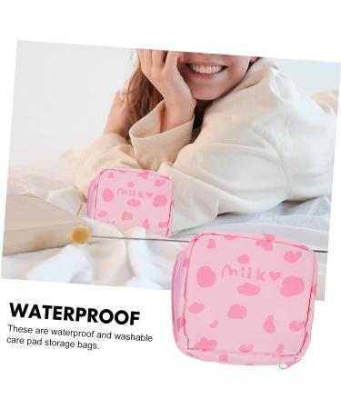 Lurrose 2pcs Napkin Storage Bag - Cute Travel Makeup & Period Wet Bag Assorted Colors - Compact Plush Coin, Tampon, & Change Bags - 13x11.5x4.5cm - Buy Online on GoSupps.com