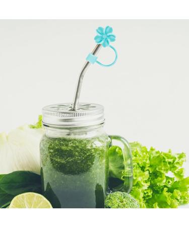 16 Pcs Flower Silicone Straw Cover 10mm/0.4in Diameter Cute Flower Silicone Straw Toppers Dustproof Straw Cover Toppers Silicone Straw Covers Dishwasher Safe for Stanley 30/40oz Tumblers Cups - Buy Online on GoSupps.com