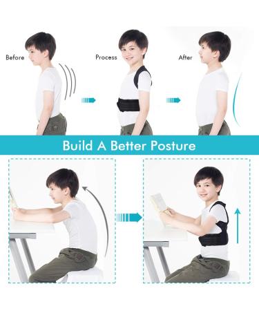 Yosoo Health Gear Posture Corrector for Kids Teenagers - Spinal Support Brace to Improve Back Pain & Kyphosis - S (Waist 13-24) - Buy Online on GoSupps.com