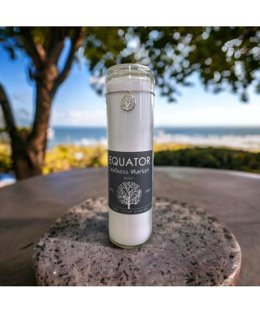 Tree of Life Centering Candle - for Meditation Yoga Ambiance Massage. Promotes Health Well-Being Connectivity Vitality Confidence and Restores Balance. from Equator Wellness Market Large