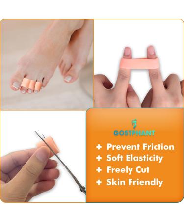 Buy Silicone Toe Protectors & Cushion Sleeves - Aloe Vera Corn Pads for Pinky Toe | 40 Count - Relief from Shoe Pressure & Friction - Buy Online on GoSupps.com