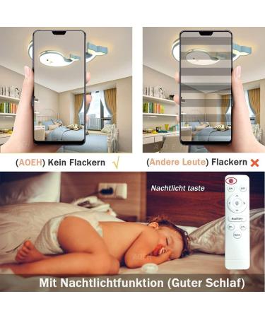 Shop Aoeh LED Ceiling Lamp 60cm - Dophinform Green Suspension Light for Kids' Bedrooms | Dimmable Room Lighting for Children - Buy Online on GoSupps.com
