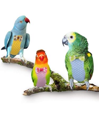 Pet Bird Diaper Cute Bird Creative Clothes Parrots Diaper Washable Reusable Safety Nappies for Pigeon Parrot (M Pink) M Pink - Buy Online on GoSupps.com
