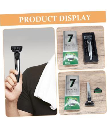 Professional Men's Razor Set - Metal Short Handle Double-Edged Razor for Precision Shaving | International Shipping Available - Buy Online on GoSupps.com