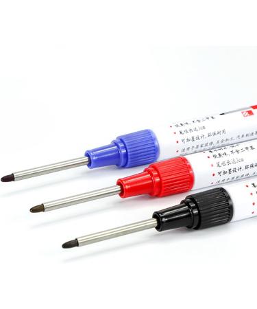 Permanent Markers Pens Colorful Carpenter Pen for Bathroom Woodworking Decoration Red Black Blue () Permanent Markers & Marker Pens Marker Pens Paint - Buy Online on GoSupps.com