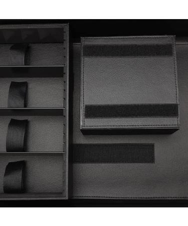 Travel Barber Case by GB | Heavy-Duty Black & Silver Suitcase - 21"x13"x3.5" with Dividers Reinforced Corners Handle & Lock for Clippers & Shears - Buy Online on GoSupps.com