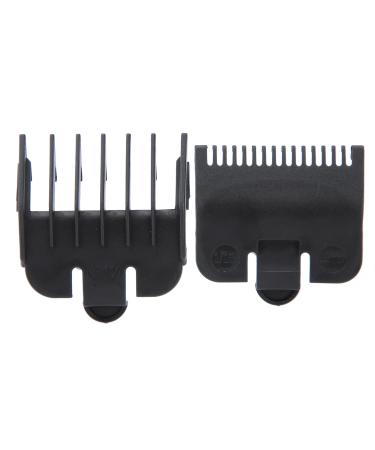 Professional Hair Clipper Guards Guide Combs Rounded Comb Teeth Hair Guards Combs Safe Cutting Guides Hair Trimmer Supply for Hair Clippers Trimmers Attachment (Black)