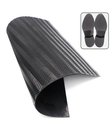 Resistant Sole Sheet Heel Repair Pad V-Shaped Rubber Sole Pad Black Shoes Bottom Repairing Material for Women Men Shoes