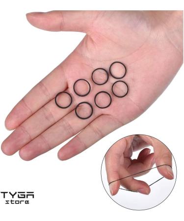 TYGA Store Pack of 1000 Mini Rubber Bands Soft Elastic Bands for Kids Hair Braids Ponytail Hair Pet Hairband Wedding Hairstyle and More (Black) - Buy Online on GoSupps.com