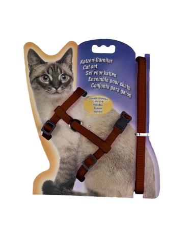 Sytaun nylon dog leash adjustable coffee brown