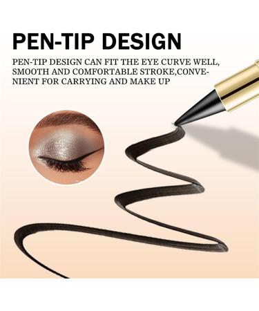Lipstick eyeliner Long Wear Gel Eyeliner Rationalu Gel Eyeliner Rational Eye Stick Rational Eyeliner Stick Black Eyeliner Cream Waterproof Smudge Proof Liquid Eyeliner Pen Silver+dark Brown - Buy Online on GoSupps.com