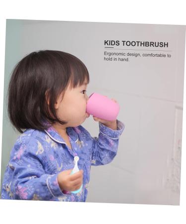 Gleavi 2ST Children's Toothbrush Set - Soft Brass Micro-Hand Brush for Toddler Oral Care - Baby & Toddler Combo Plate Miniature PBT - Buy Online on GoSupps.com