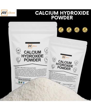 100% Natural Calcium Hydroxide Powder for Food & Cosmetics 227 GMS / 0.5 LBS 8.01 Ounce (Pack of 1) - Buy Online on GoSupps.com