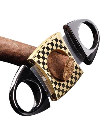 PENNY73 Stainless Steel Metal Classic Cigar Cutter Portable Guillotine Carving Pocket Cigars Knife Scissor Cutting Accessories with Gift Box Mix