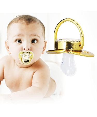 Letter F Shape Pacifier - Stylish Silicone Baby Pacifier with Chain Clip for Home & Travel - International Shipping Available - Buy Online on GoSupps.com