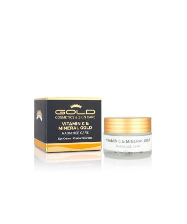 Gold Cosmetics & Skin Care Vitamin C & Mineral Gold Skincare For Collagen Production (Eye Cream 30 ml) Eye Cream 1 Fl Oz (Pack of 1)