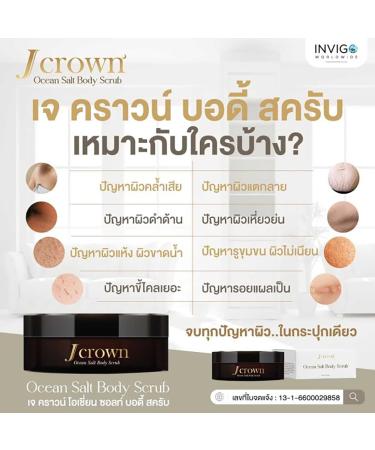 Jcrown Ocean Salt Body Care Set | 150g Moisture Nourish & Hydration | Free Beauty Gifts | International Shipping - Buy Online on GoSupps.com