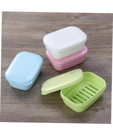 Ciieeo 12 Pcs Box Soap Case Soap Travel Container Soap Holder Dish Soap Bathroom Soap Suction Cup Soap Dish Soap Bar Case Shampoo Draining Soap Dishes for Bar Soap Drain With Cover - Buy Online on GoSupps.com