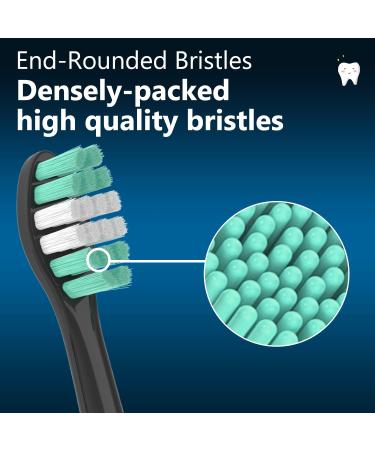 YMPBO 10pcs Replacement Toothbrush Heads & 30pcs Floss Picks for AquaSonic Black/Vibe/Duo Series Pro Toothbrush - Buy Online on GoSupps.com