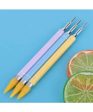 3 Pieces DIY Nail Pen Set - Double Ended Nail Dotted Wax Pen for Manicure & Nail Art Decoration Tools - Buy Online on GoSupps.com