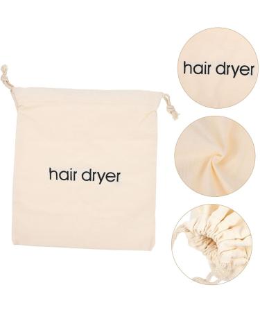 HAPINARY 2pcs Hair Dryer Storage Bag Toiletry Travel Hairdryers for Women Hair Dryer Drawstring Fabric Beige - Buy Online on GoSupps.com