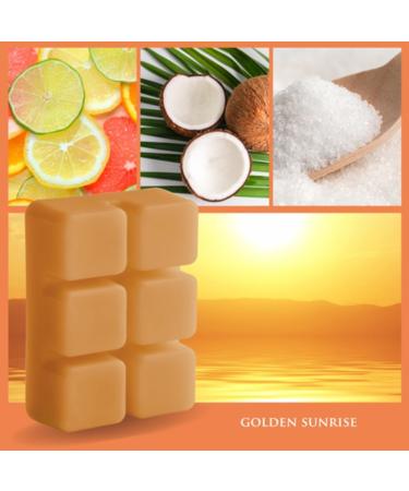Candle Warmers Soy Wax Melts Golden Sunrise Set of 4 | Amber Scent for Relaxation | International Shipping Available - Buy Online on GoSupps.com