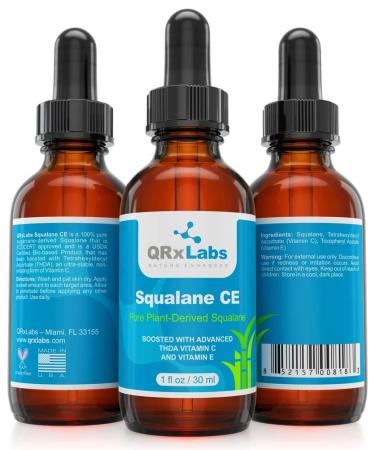 Organic Plant-Based Squalane Oil with Advanced Vitamin C - USDA Certified - 1 oz - Buy Online on GoSupps.com